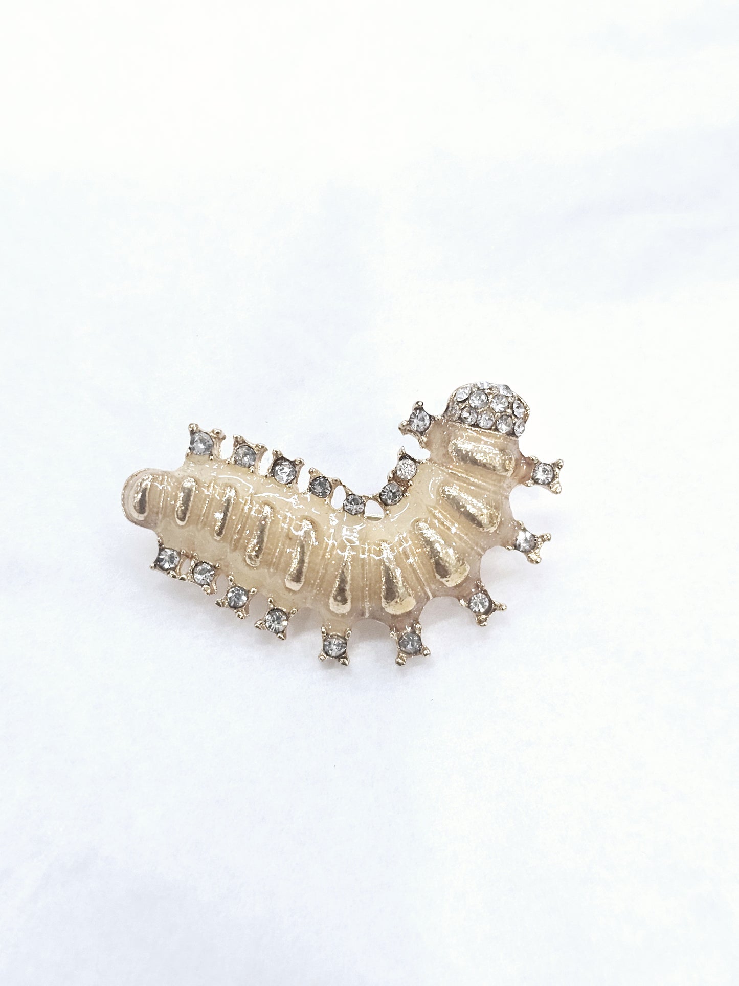 Gabby the Grub Brooch
