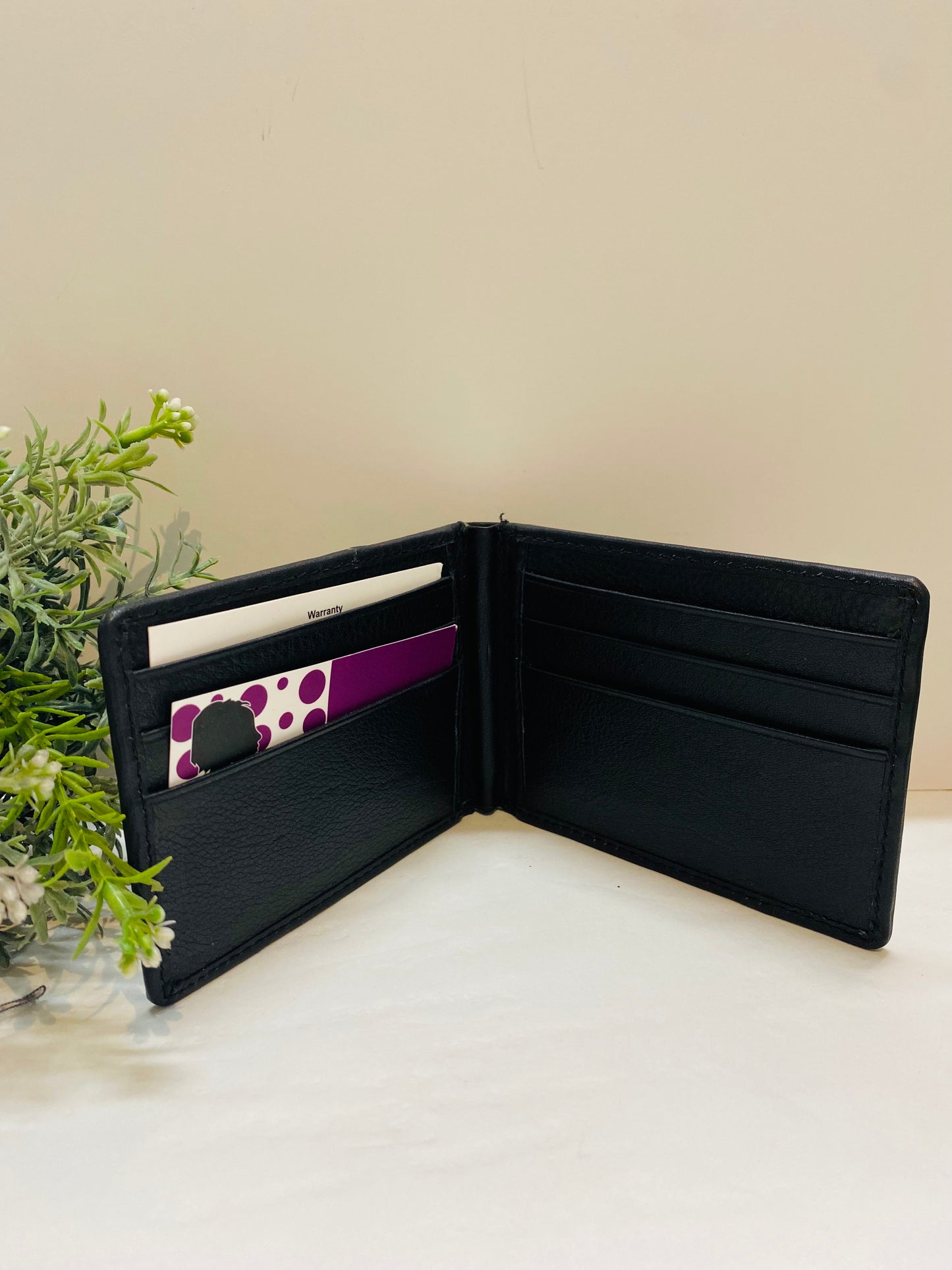 Small Leather Wallet - Jersey