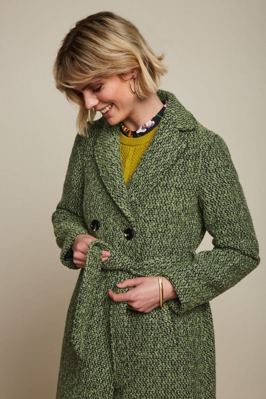 Robin Coat Boucle - Jade Green