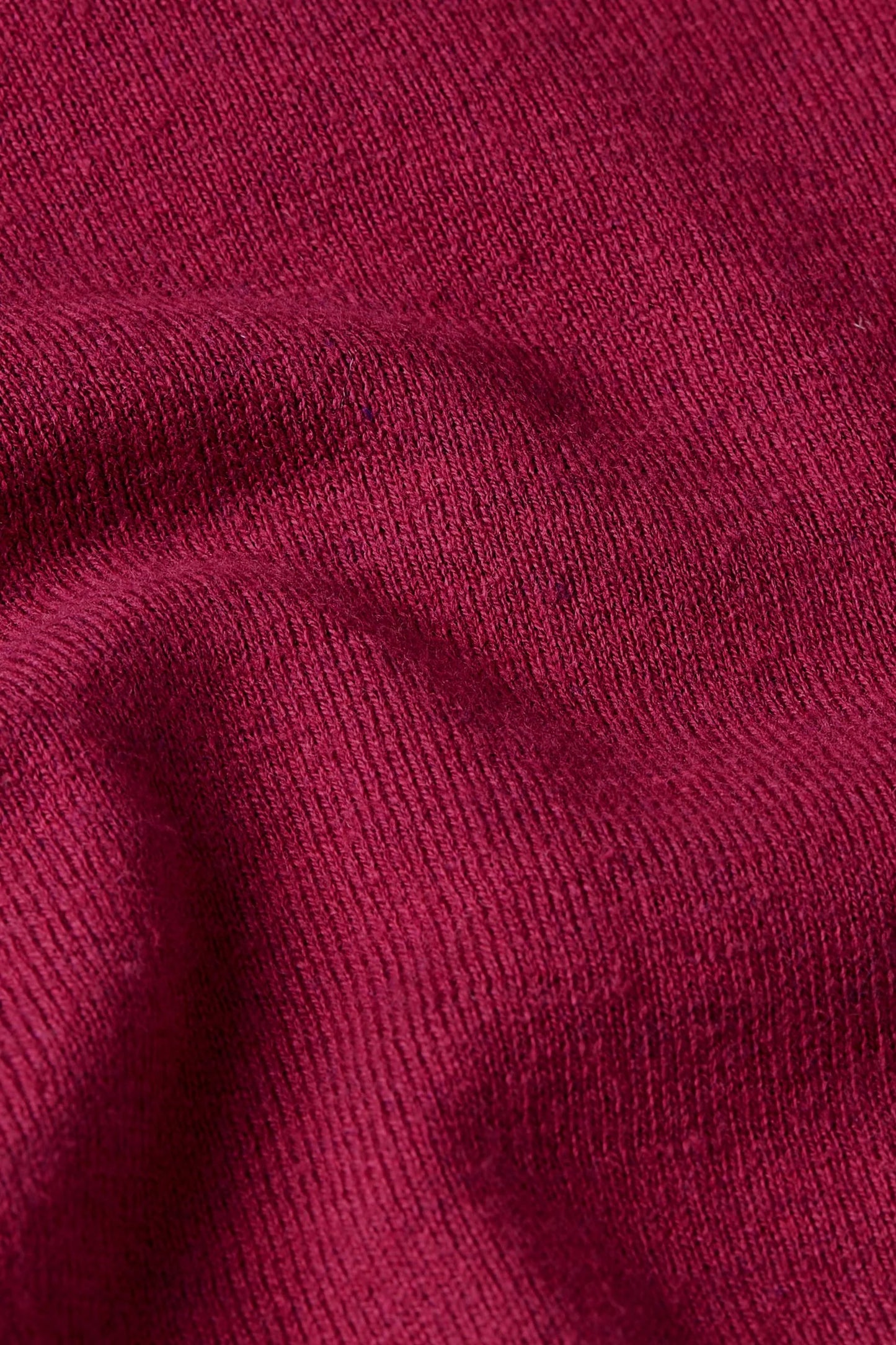 Cardi Round Neck Cocoon - Beaujolais Red