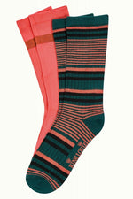 2pk Socks Icon - Pine Green