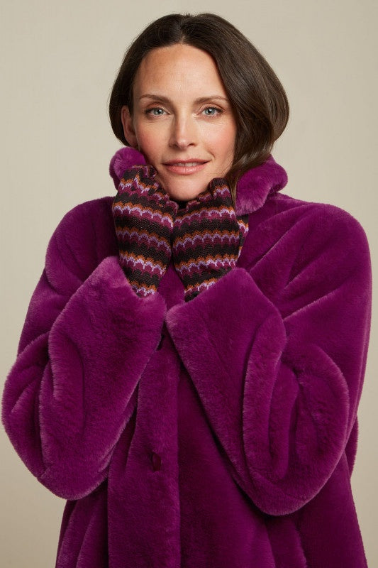 Anais Coat Long Philly - Caspia Purple