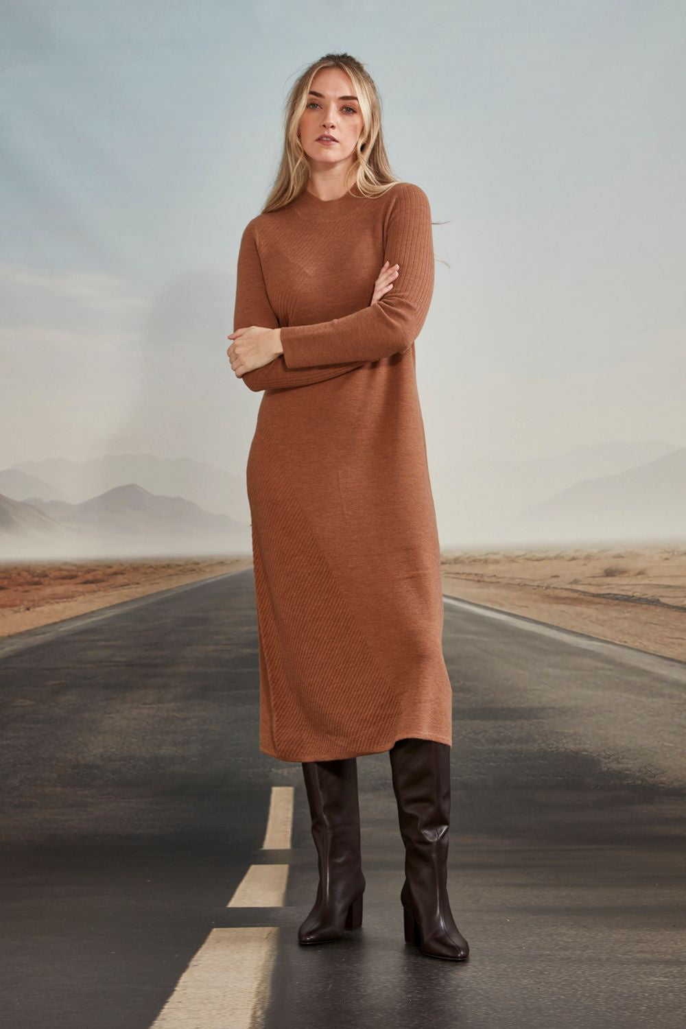 Lennox Dress - Caramel