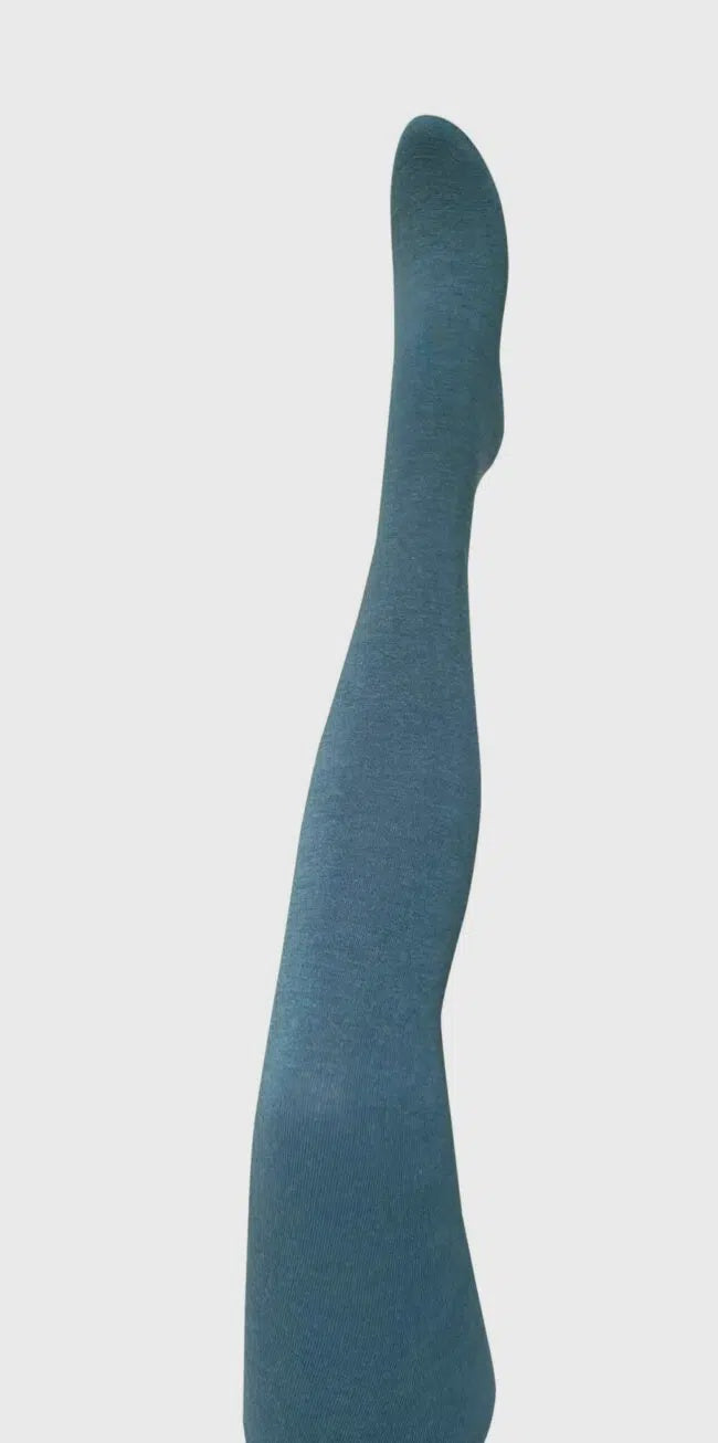 Luxe Merino Wool Tights - Petrol