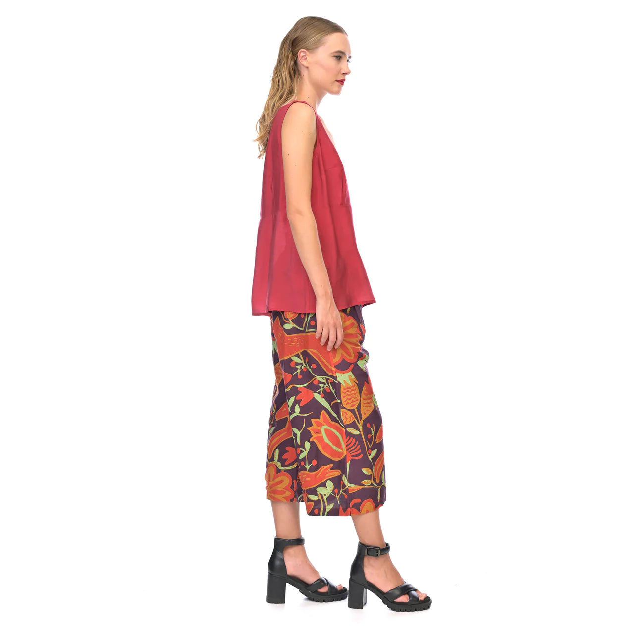 Bamboo Tunic Cami - Red
