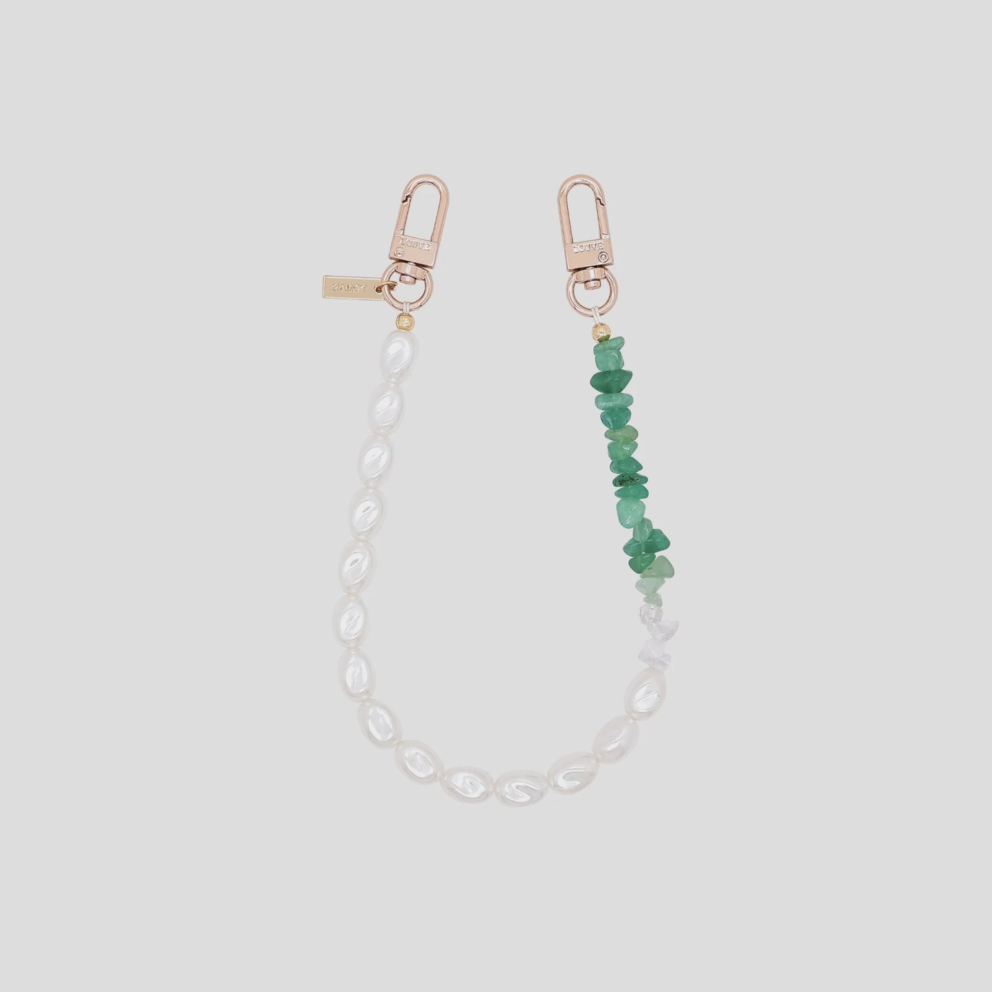 Bodi Phone Wristlet - Pearl and Green Adventurine