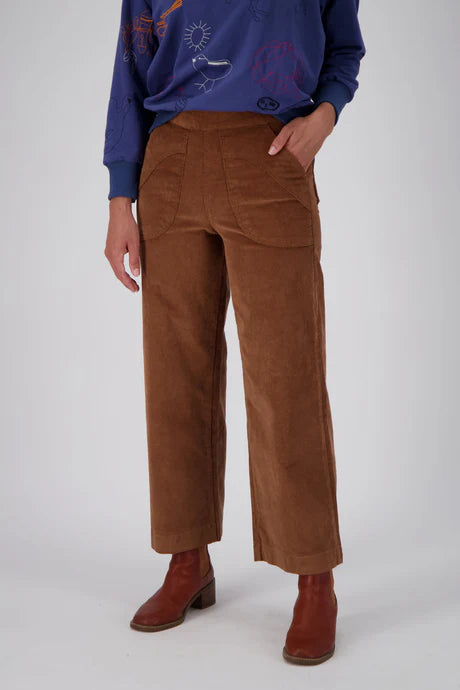 Peggy Fine Cord Pants - Caramel