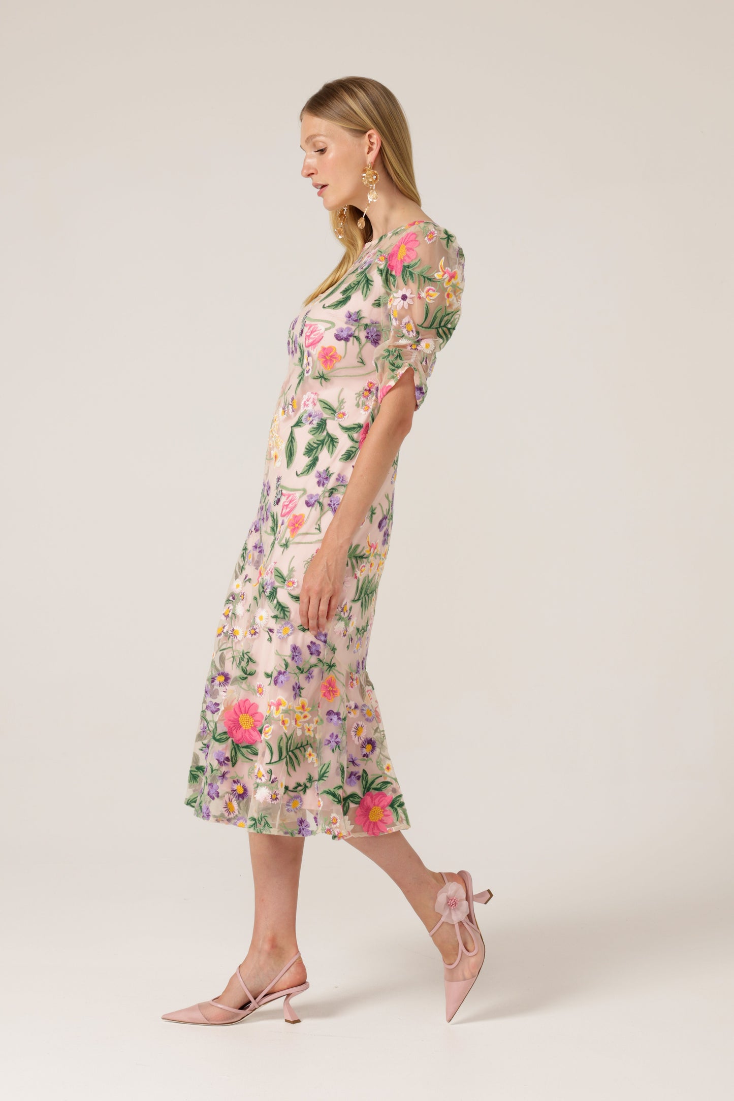 Cardelina Dress - Lavender Pink Floral