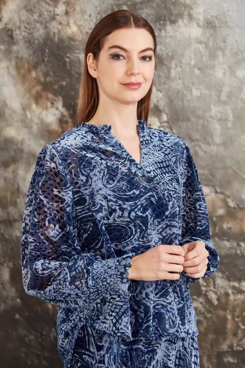 Carla Blouse - Denim