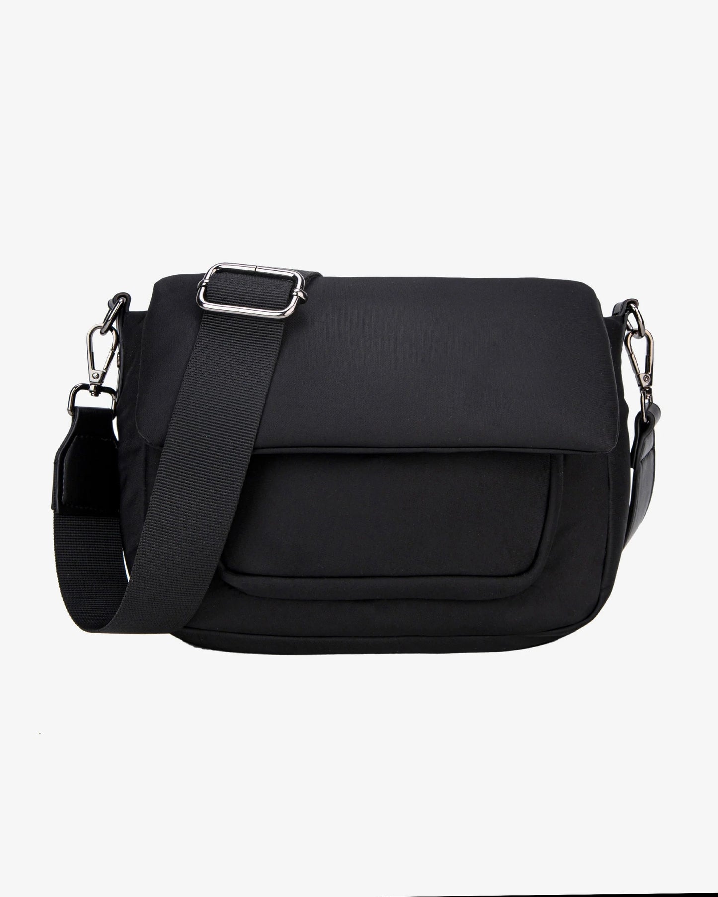 Cayman Pocket Puffer Matte Twill Bag - Black
