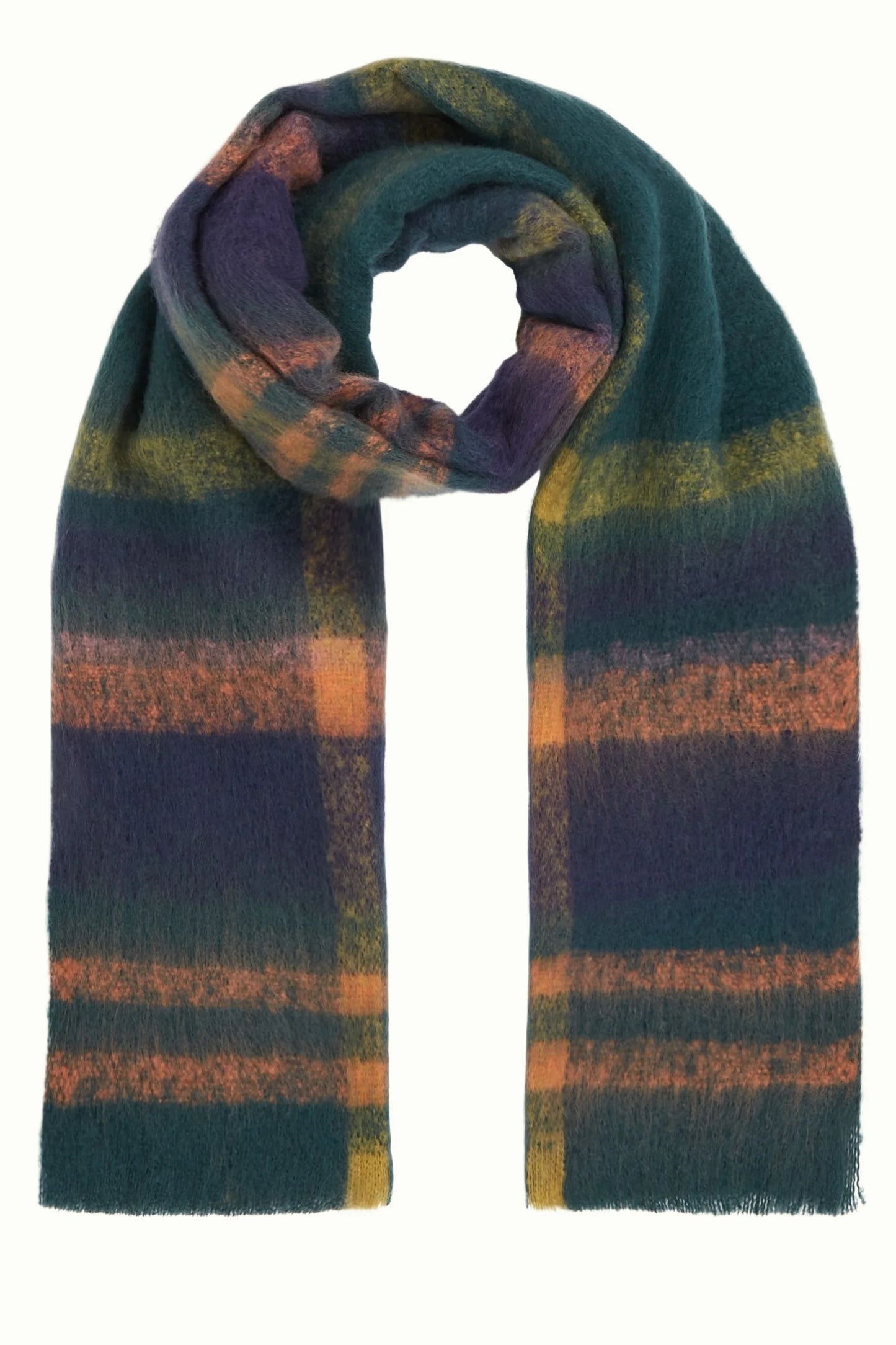 Check Scarf - Pine Green