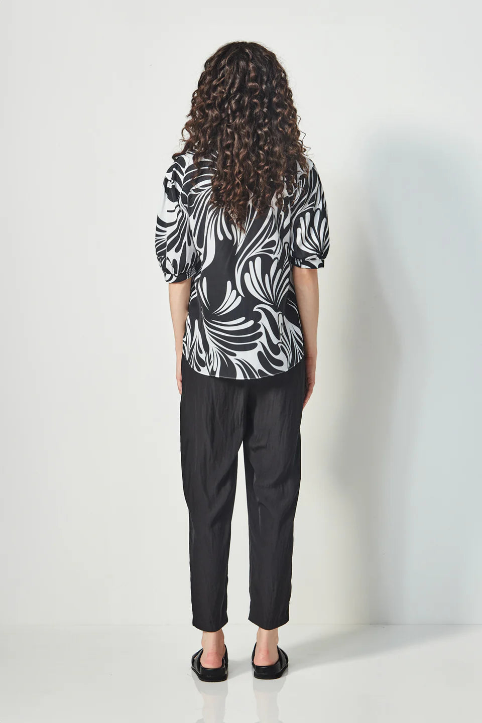 Clara Top - Black Print