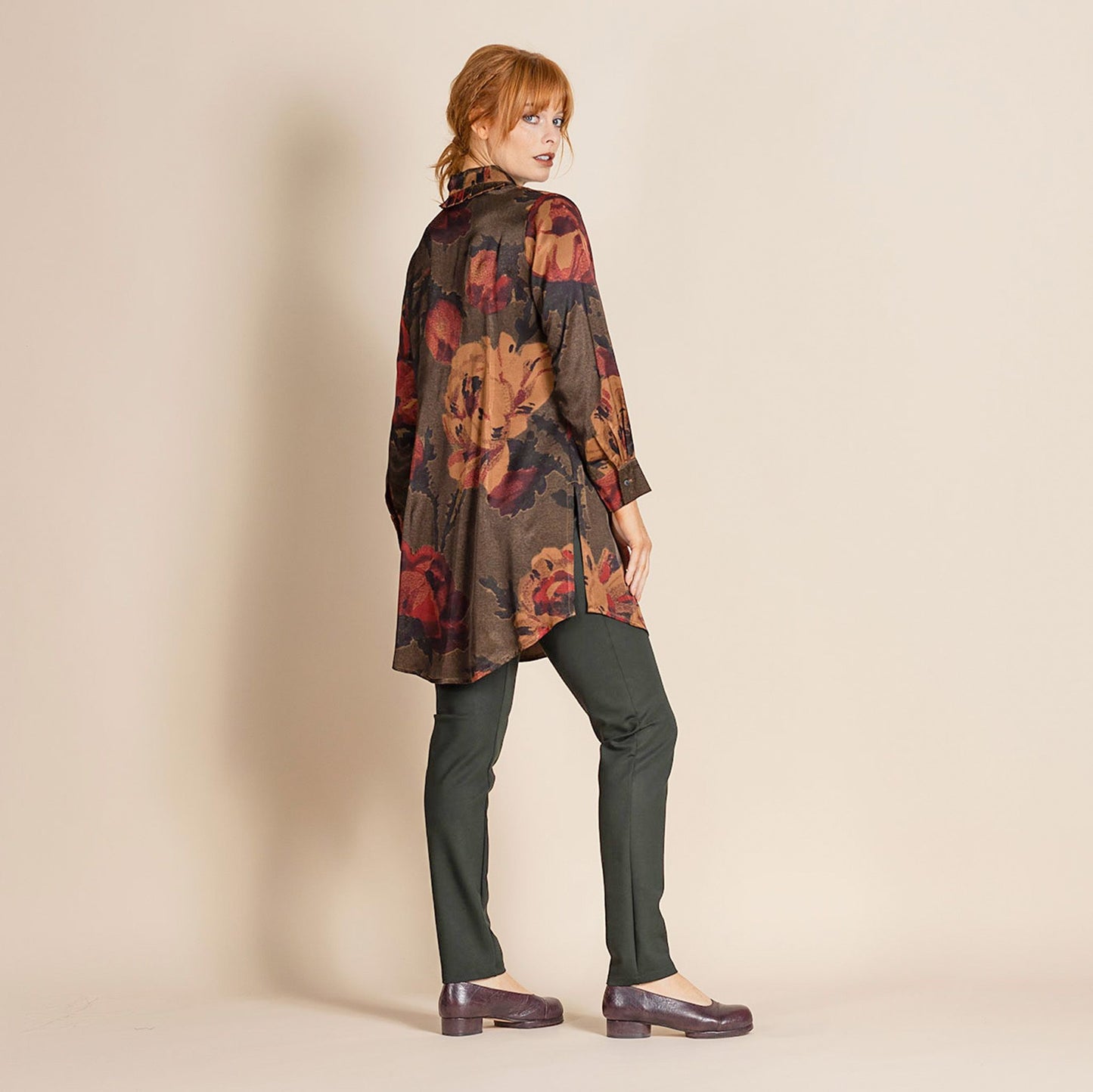 Damask Roses Long Austin Shirt