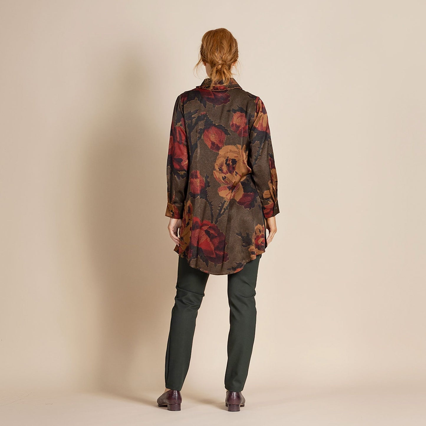 Damask Roses Long Austin Shirt