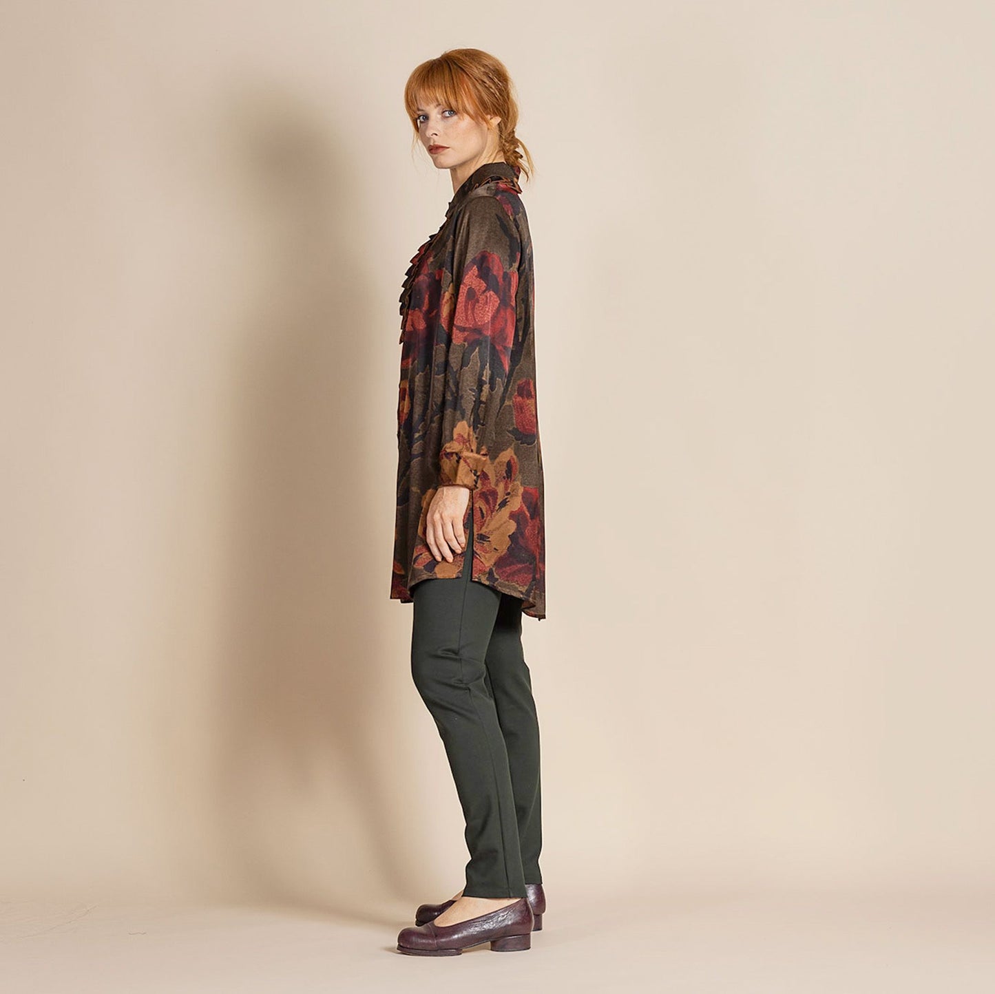 Damask Roses Long Austin Shirt