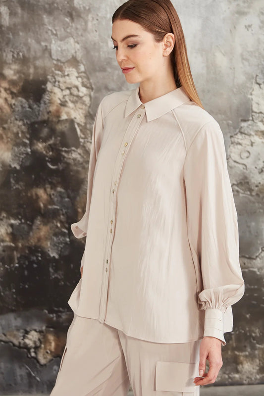 Demure Shirt - Champagne