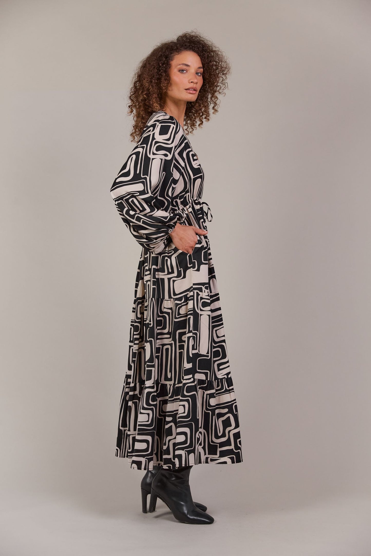 Elsie Maxi Dress - Geo