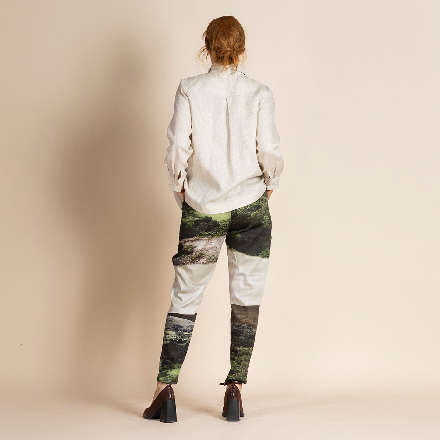 Embroidered Liberty Trapeze Shirt - Natural