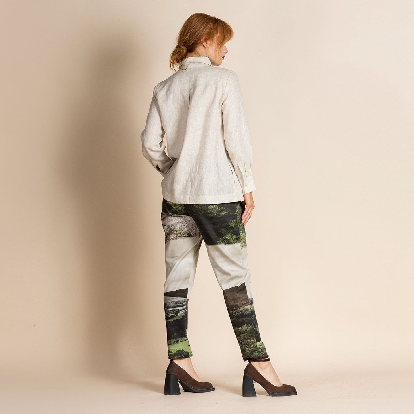 Embroidered Liberty Trapeze Shirt - Natural