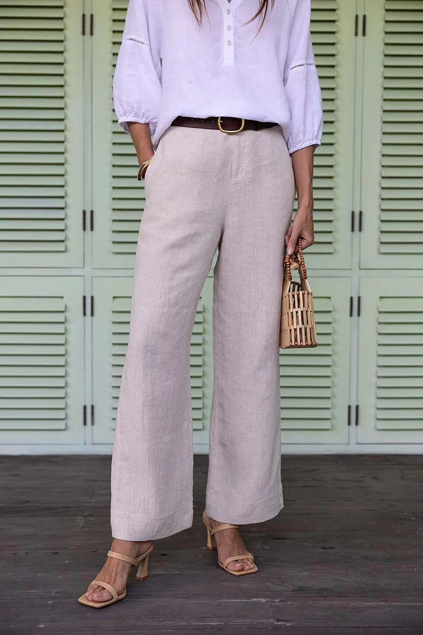 Fleetwood Linen Pant - Natural