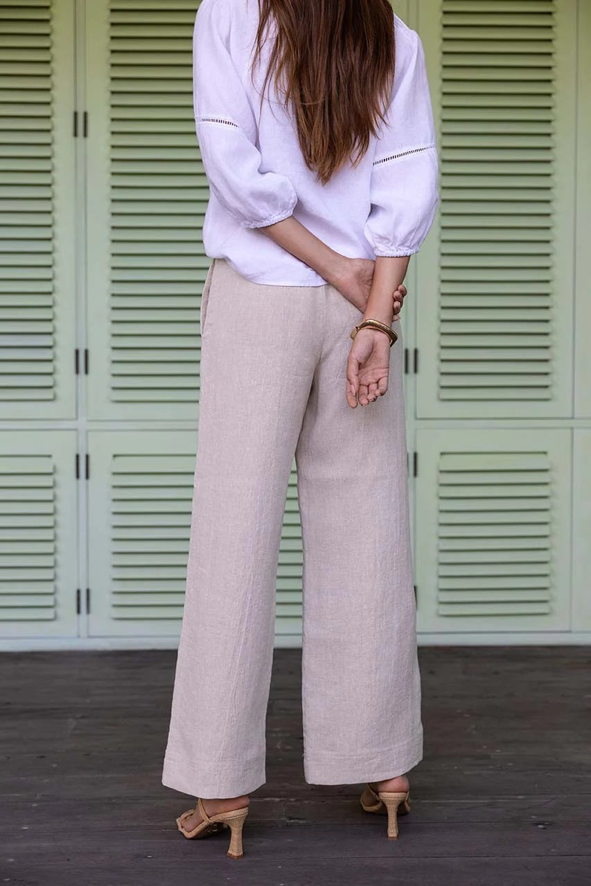 Fleetwood Linen Pant - Natural