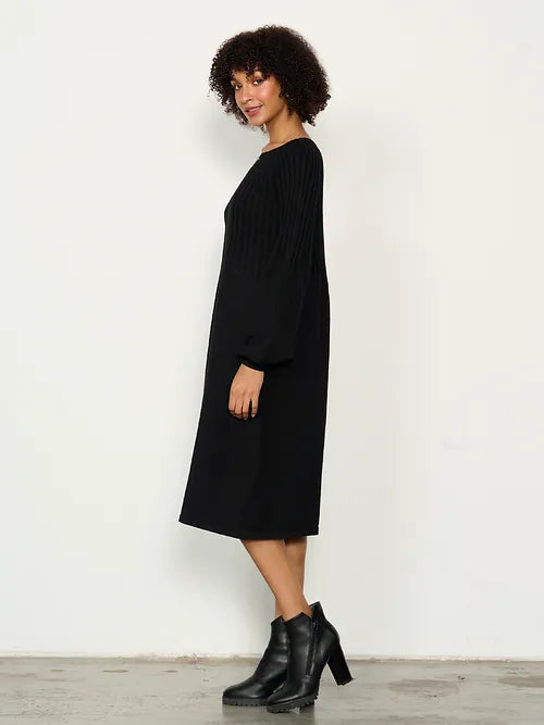 Dress Half Rib Knit - Black