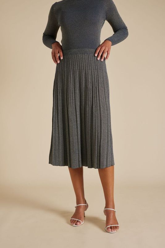 Lexi Skirt Lurex - Navy