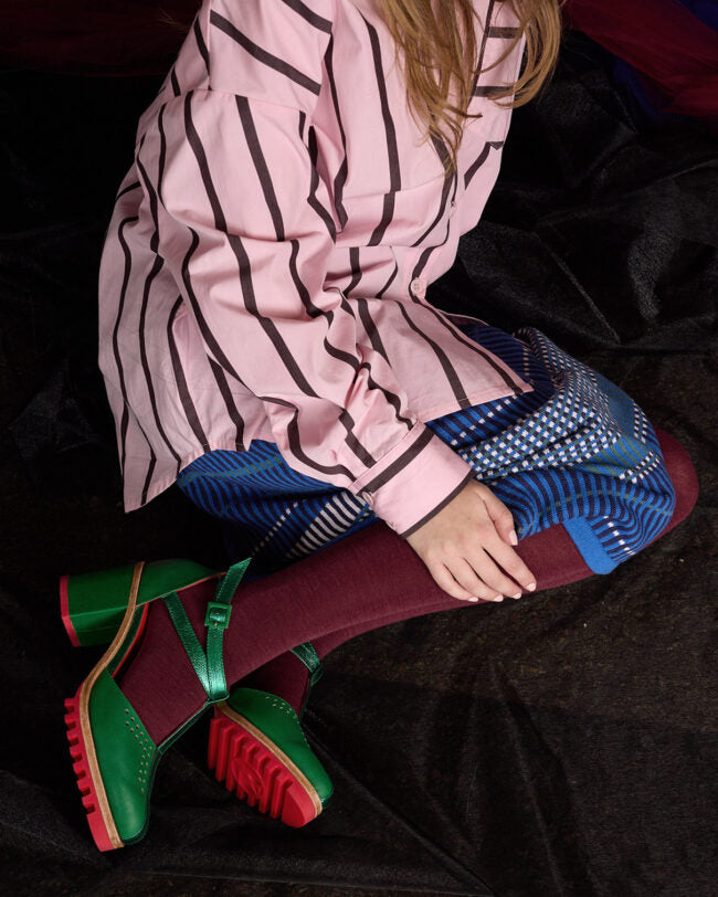 Luxe Merino Wool Tights - Wine