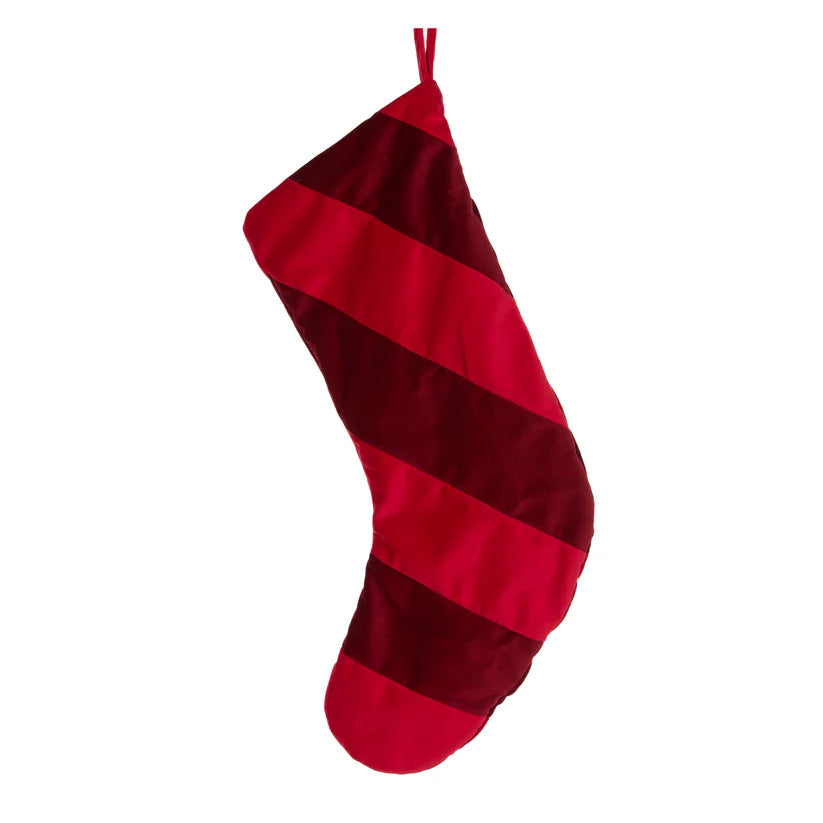 Luxe Velvet Stocking - Red