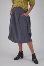 Milwaukee Textured Skirt - Stone Grey