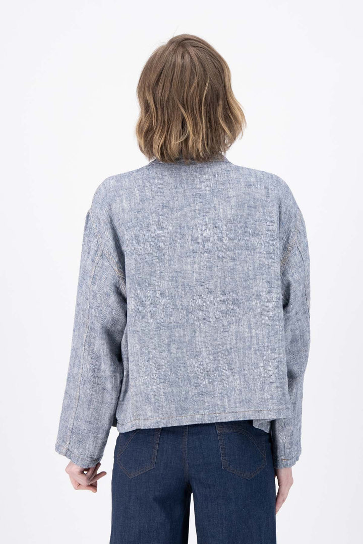 Billie Jacket Linen - Navy
