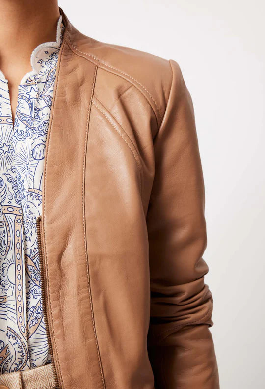 Nova Leather Jacket - Husk