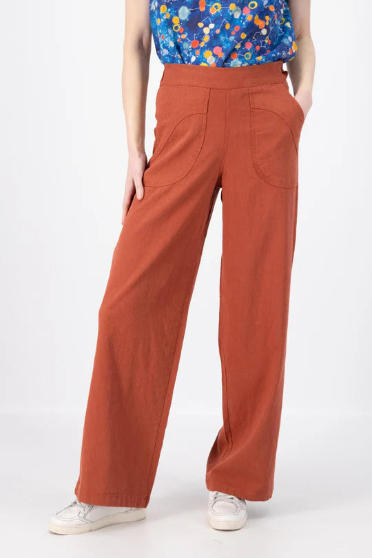 Peggy Long Pants - Rose Brick
