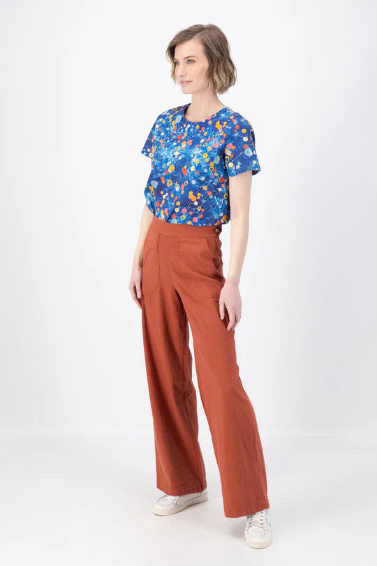 Peggy Long Pants - Rose Brick