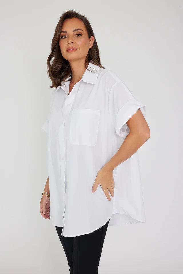 Rouge Oversized Shirt - White