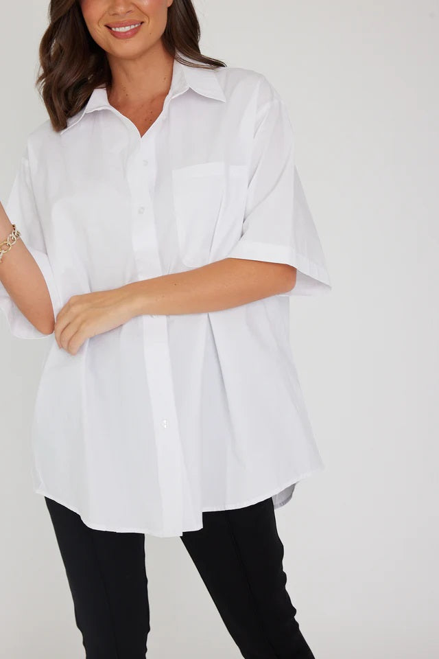Rouge Oversized Shirt - White