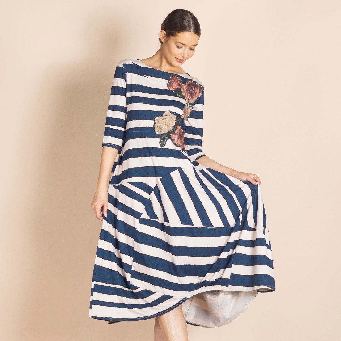 Stripes Pieced Dress