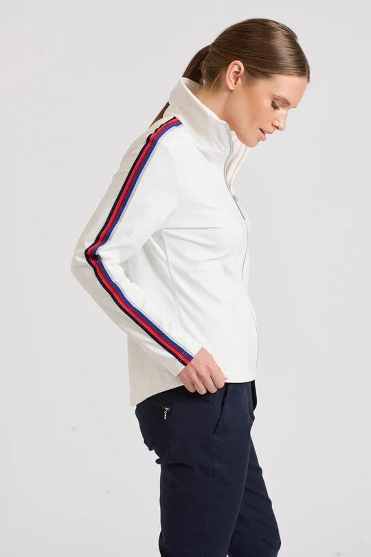 The Birkdale Jacket - Club White/Multi Trim