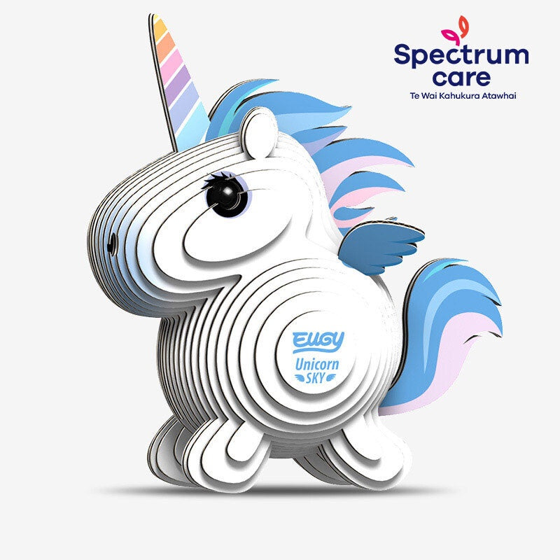 3D Cardboard Animal - Unicorn Sky