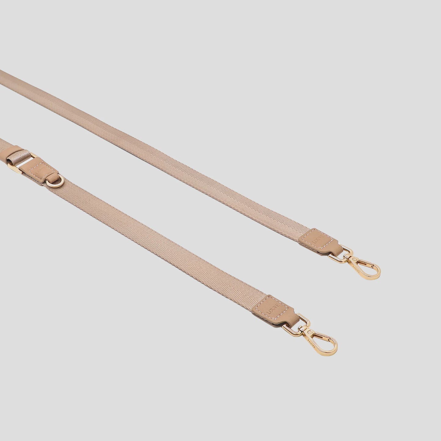 Vera Beige Crossbody Phone Lanyard - Gold Hardware