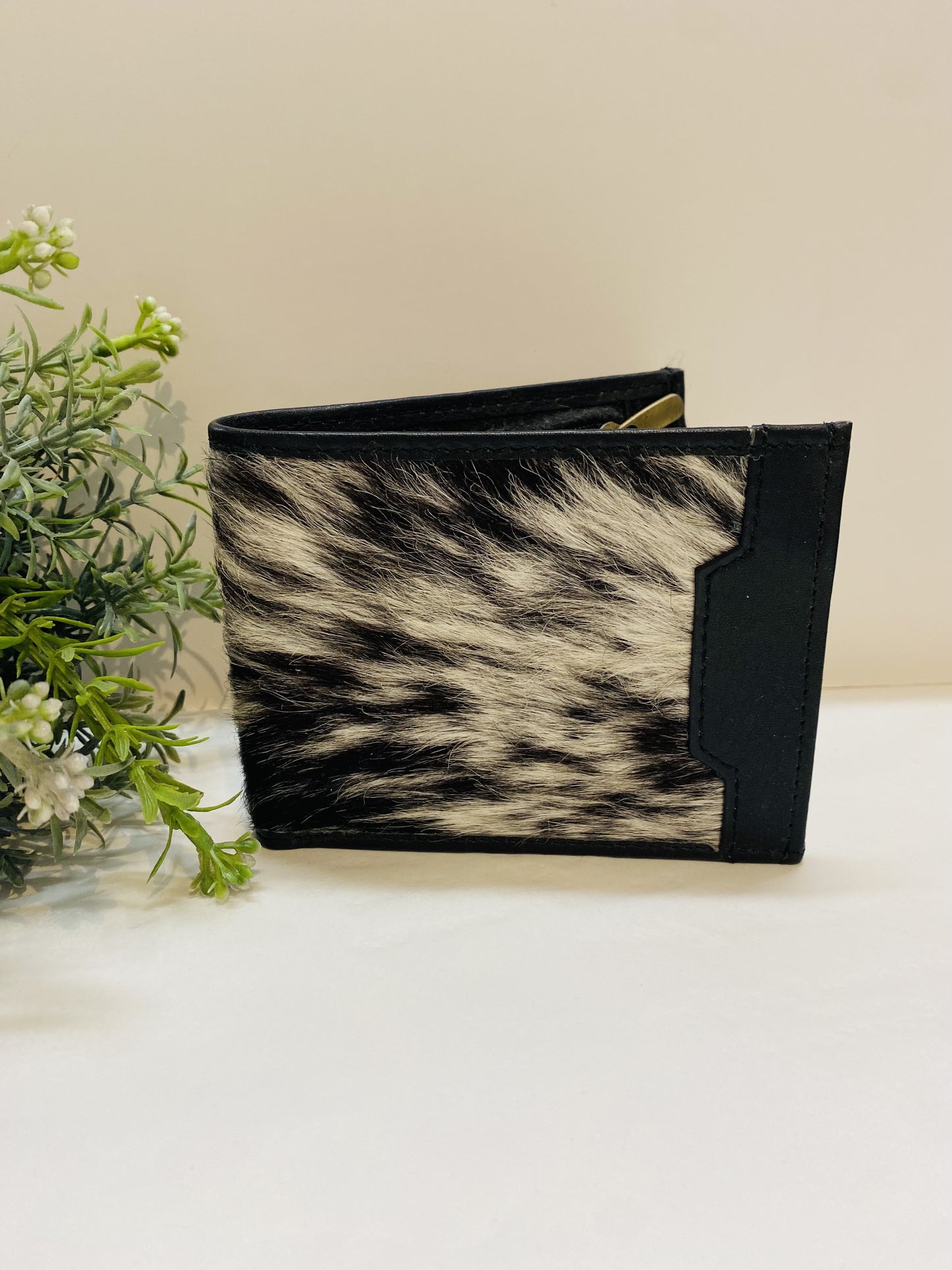 Small Leather Wallet - Black