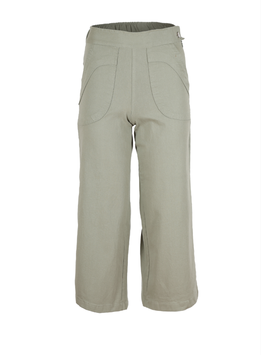 Peggy Canvas Pants - Khaki