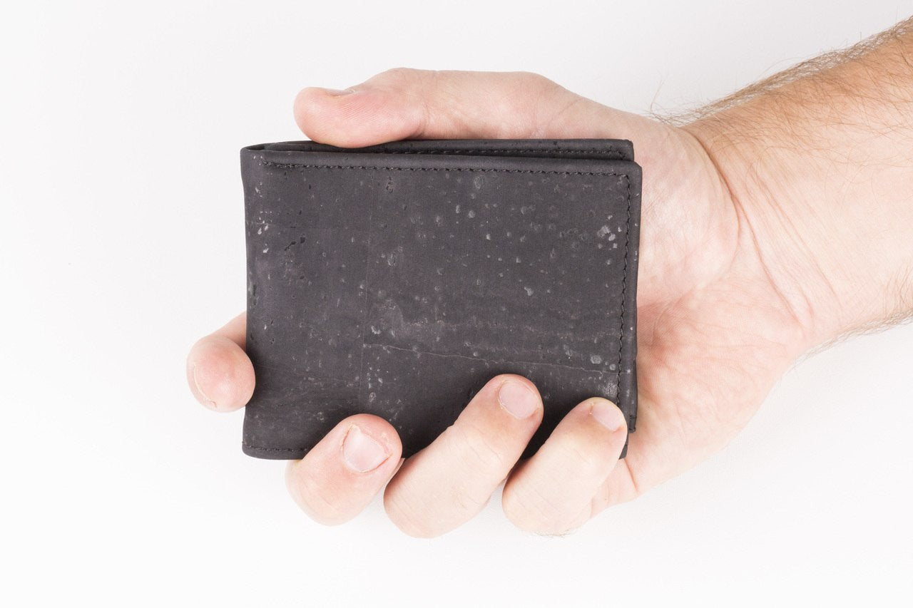 Cork Mens Wallet - Black