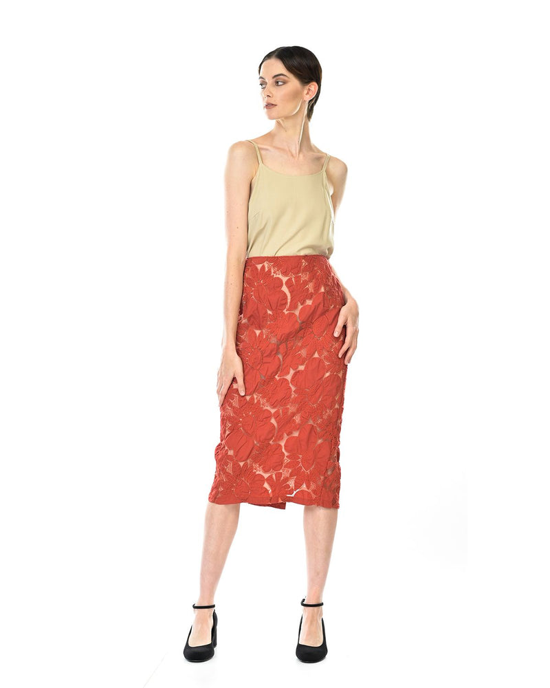 Flora Madmen Skirt - Red
