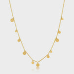 Geometry Mixed Discs Necklace - Gold