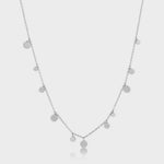 Geometry Mixed Discs Necklace - Silver