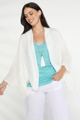 Linen Jacket - White