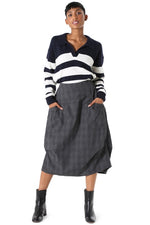 Milwaukee Textured Skirt - Charcoal