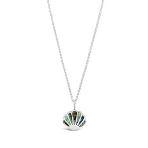 Paua Shell Necklace - Silver