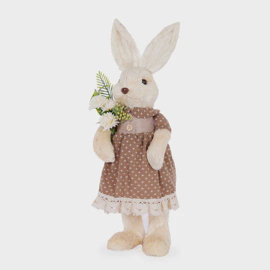 Petunia Bunny with Flowers - Sand